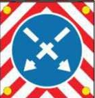 Знак дорожный 4.2.3, диаметр 1200 мм арт. ДЗ20255