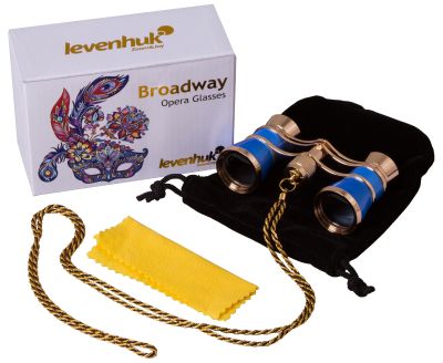 Театральный бинокль с цепочкой Levenhuk (Левенгук) Broadway 325C Blue Wave