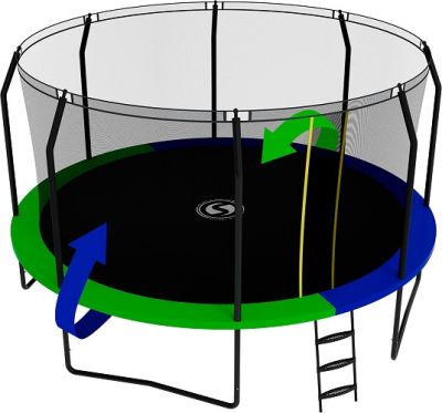 Батут SWOLLEN Prime Black 14 FT арт. SW28296
