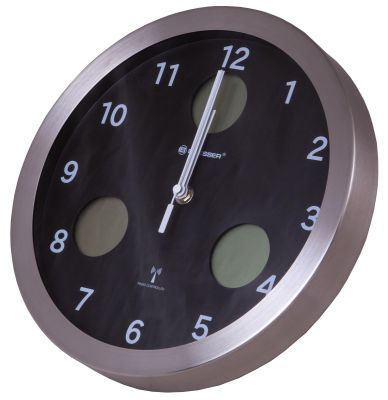Метеостанция (настенные часы) Bresser (Брессер) MyTime io, 30 см, черная