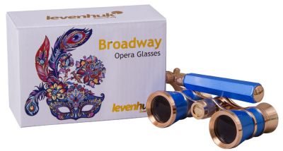 Театральный бинокль-лорнет Levenhuk (Левенгук) Broadway 325L Blue Wave